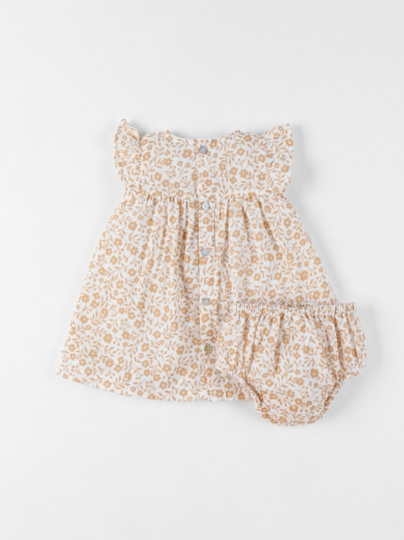 Robe avec bloomer, Voile de coton Noukie's Jaune - Kiabi