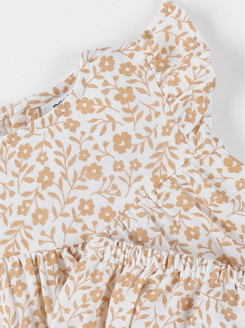 Robe avec bloomer, Voile de coton Noukie's Jaune - Kiabi