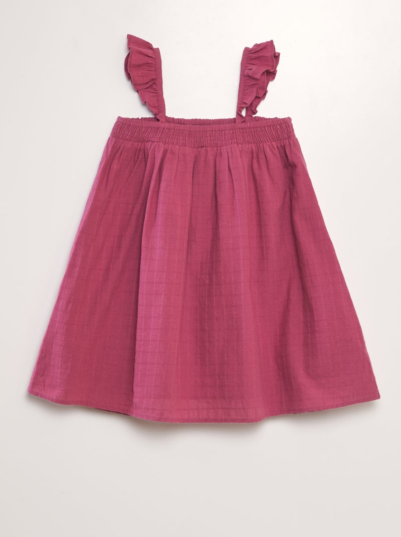 Robe D’Été Fille Volants Manches A-Ligne 2-14 Ans – Robe Plage Décontractée Tout-Petits & Enfants – Coton Léger & Confortable