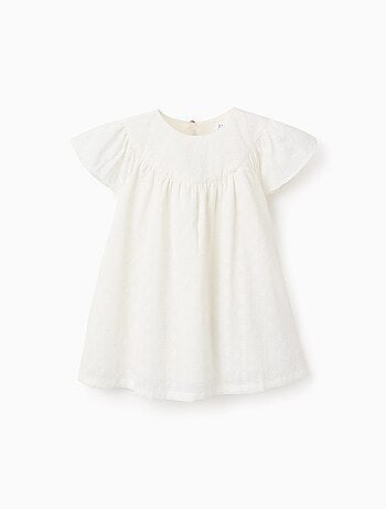 Robe avec Broderie Anglaise et Volants