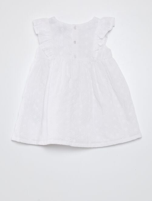 Robe blanche fille pas cher Kiabi