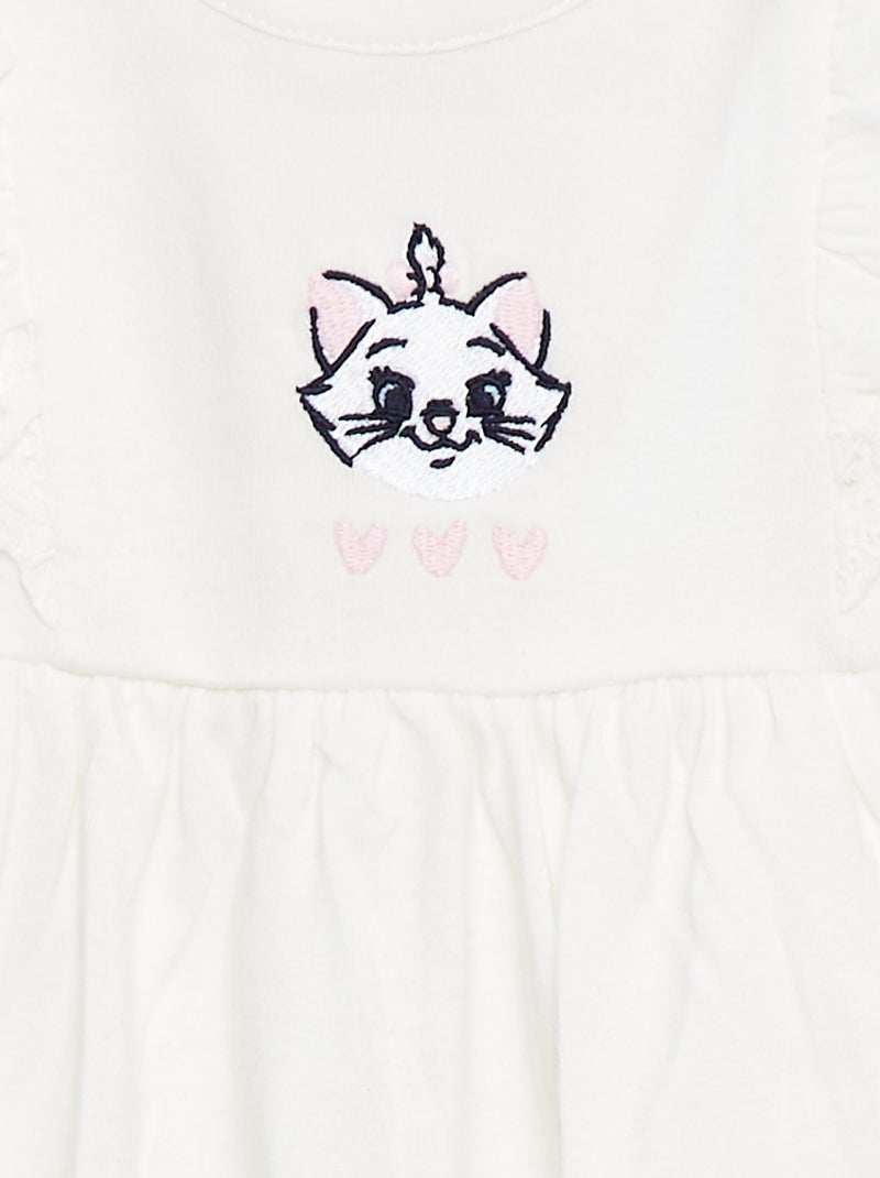 Robe avec broderies anglaises 'Disney' BLANC - Kiabi