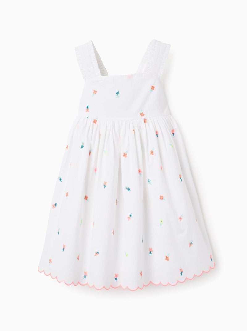 Robe avec Broderies de Fleurs Brothers & Sisters Blanc - Kiabi