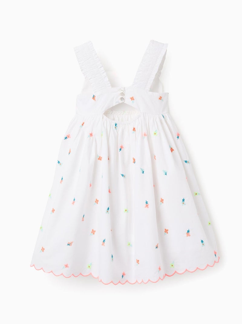 Robe avec Broderies de Fleurs Brothers & Sisters Blanc - Kiabi