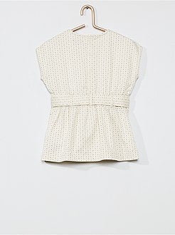 Robe avec ceinture à nouer - Kiabi