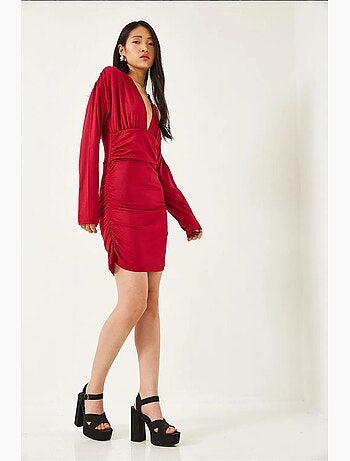 Robe avec côtés froncés lucci
