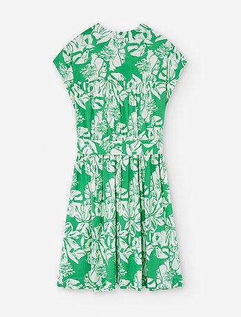 Robe avec Décolleté en V et Motif
