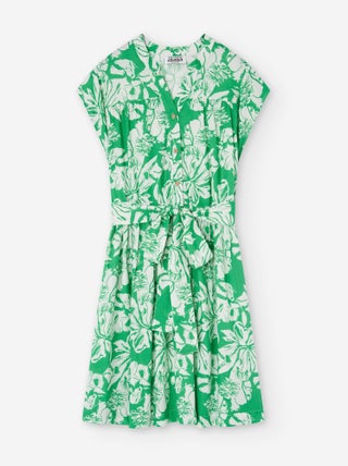 Robe avec Décolleté en V et Motif