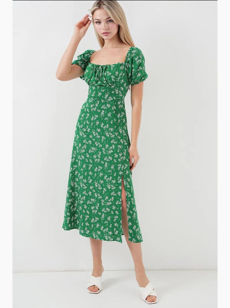 Robe avec détail fendu bdart Vert émeraude - Kiabi