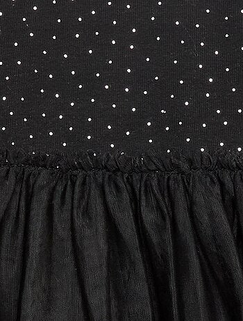 Robe avec effet 2 en 1 avec base en tulle