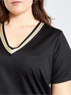 Robe avec encolure dorée - Kiabi