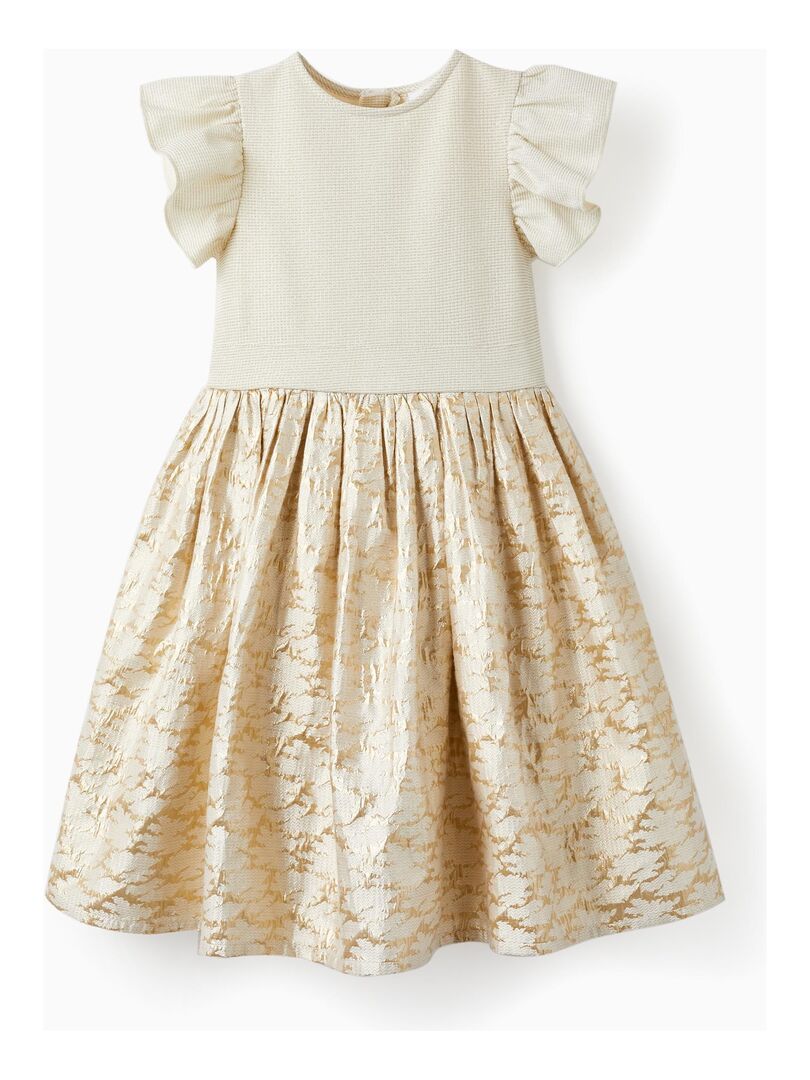Robe avec fils Lurex et effets iridescents pour fille manches courtes ...