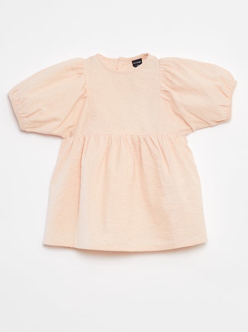 Robe avec manches ballon - Kiabi