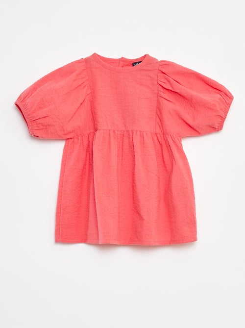 Robe avec manches ballon - Kiabi