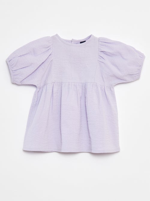 Robe avec manches ballon - Kiabi