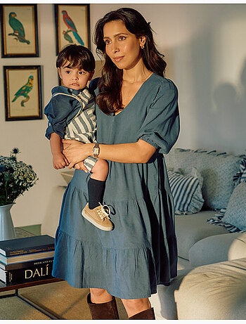 Robe avec manches bouffantes et découpe You&Me