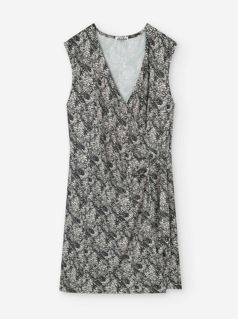 Robe avec Motif Blanc Ecru - Kiabi