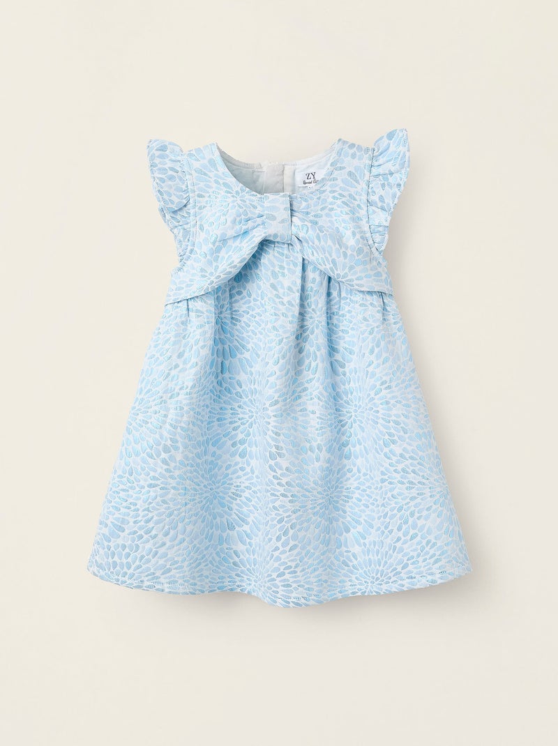 Robe avec Motif Brillant Bleu - Kiabi
