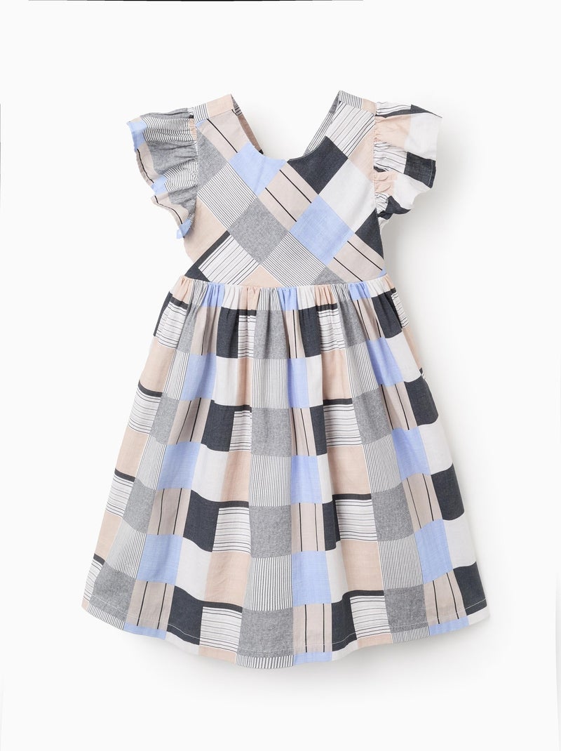 Robe avec Motif et Volants Brothers & Sisters Beige clair - Kiabi