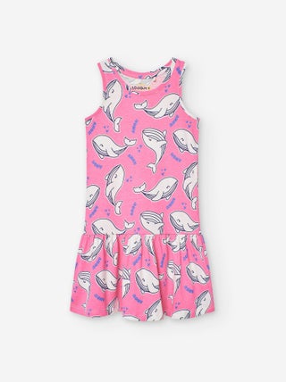 Robe avec Motif Jupe Froncée