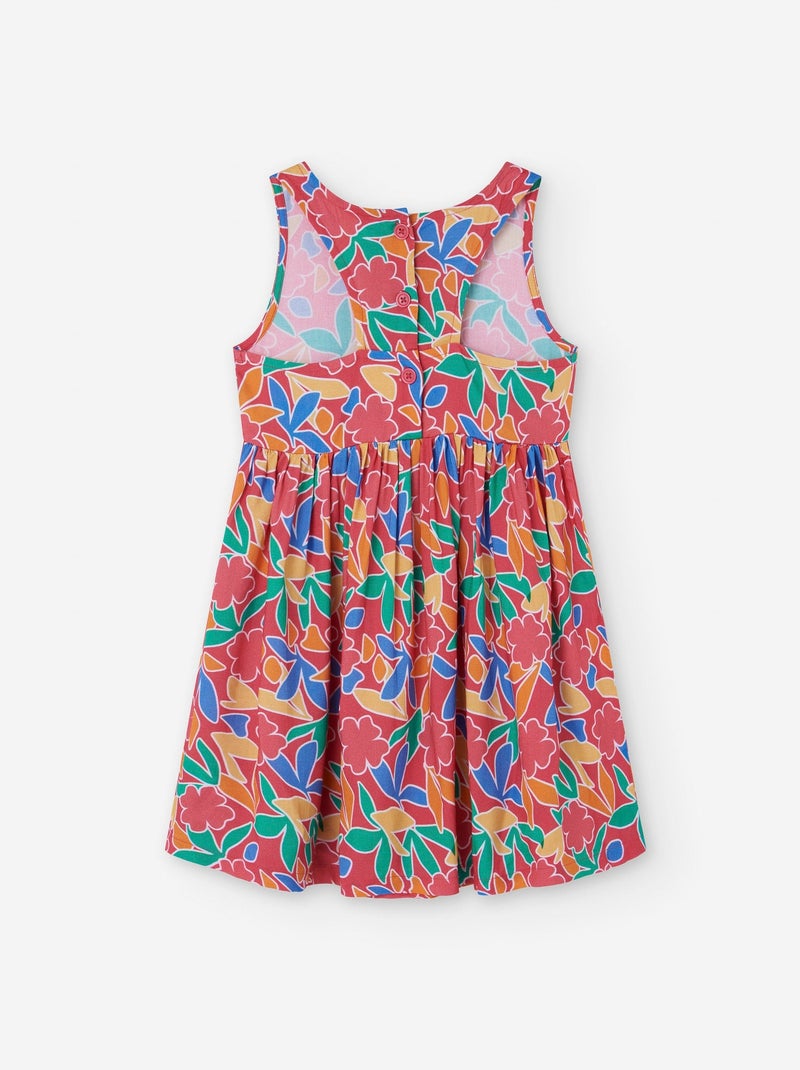 Robe avec Motif Multicolore Rose foncé - Kiabi