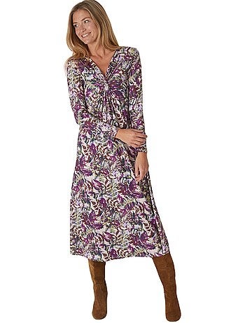 Robe avec noeud et effet drapé - DAXON