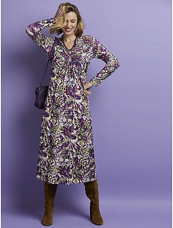 Robe avec noeud et effet drapé - DAXON