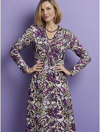 Robe avec noeud et effet drapé - DAXON