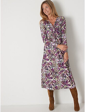 Robe avec noeud et effet drapé - DAXON