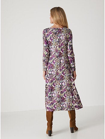 Robe avec noeud et effet drapé - DAXON