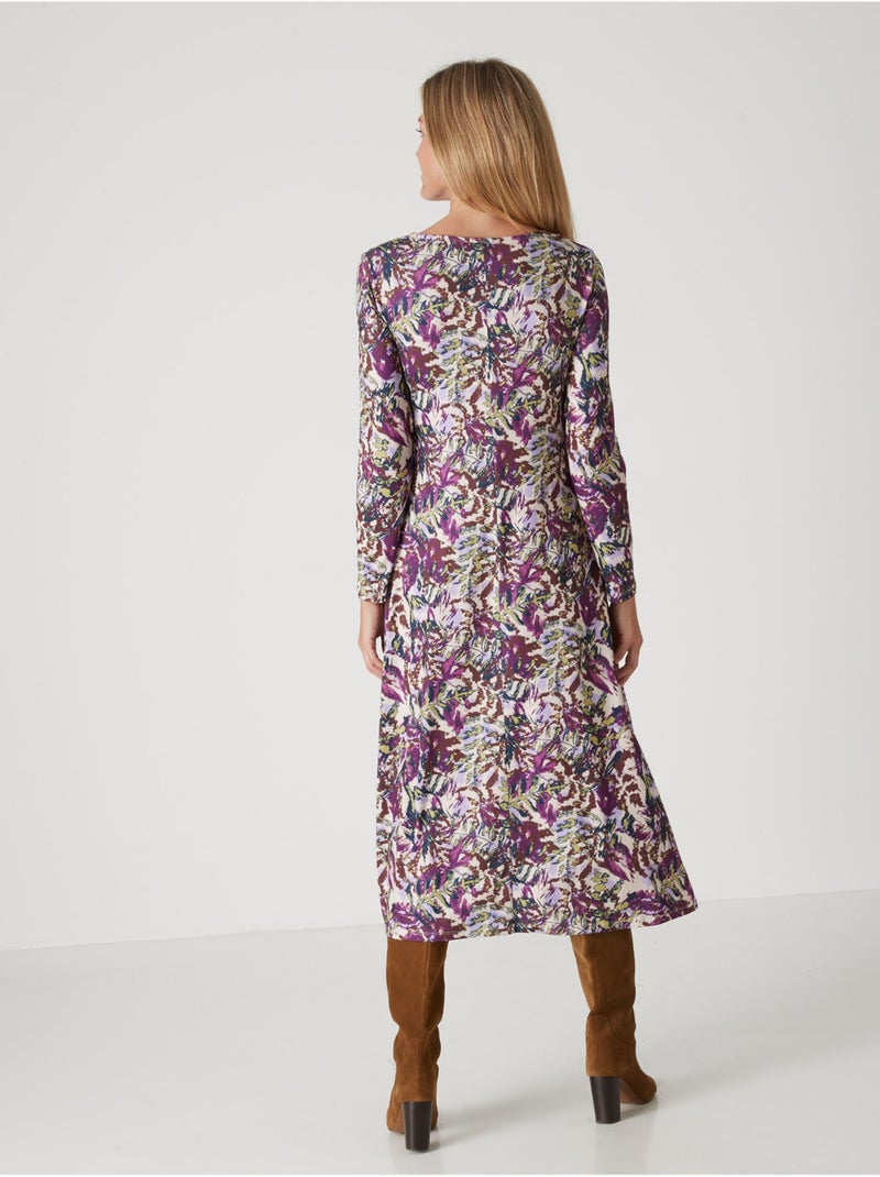Robe avec noeud et effet drapé - DAXON Violet - Kiabi