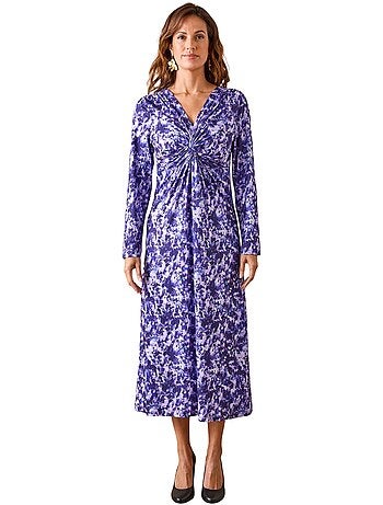 Robe avec noeud et effet drapé - DAXON