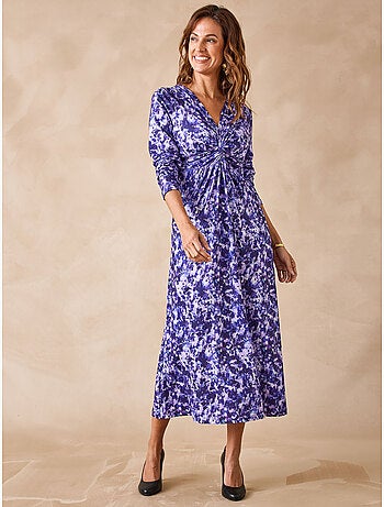 Robe avec noeud et effet drapé - DAXON