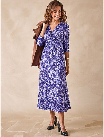 Robe avec noeud et effet drapé - DAXON