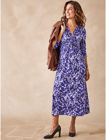 Robe avec noeud et effet drapé - DAXON