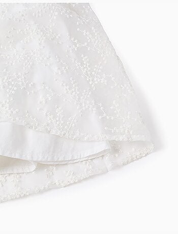 Robe avec nœud et manches cape à volants