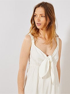 Robe avec nœud sur poitrine - Kiabi