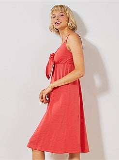 Robe avec nœud sur poitrine - Kiabi