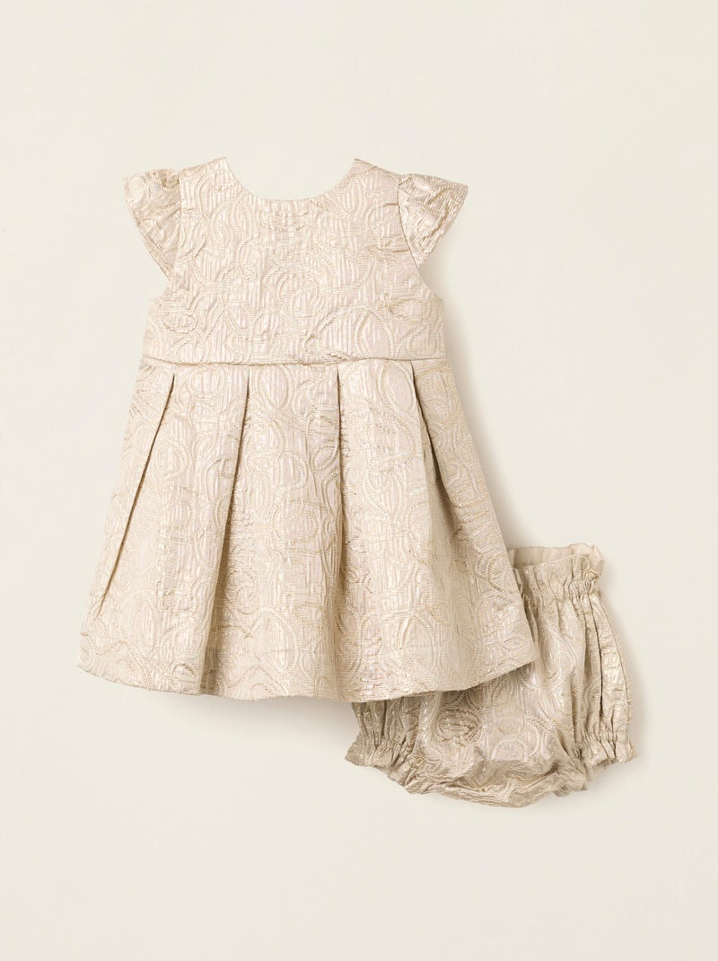 Robe avec Texture Doré/or - Kiabi