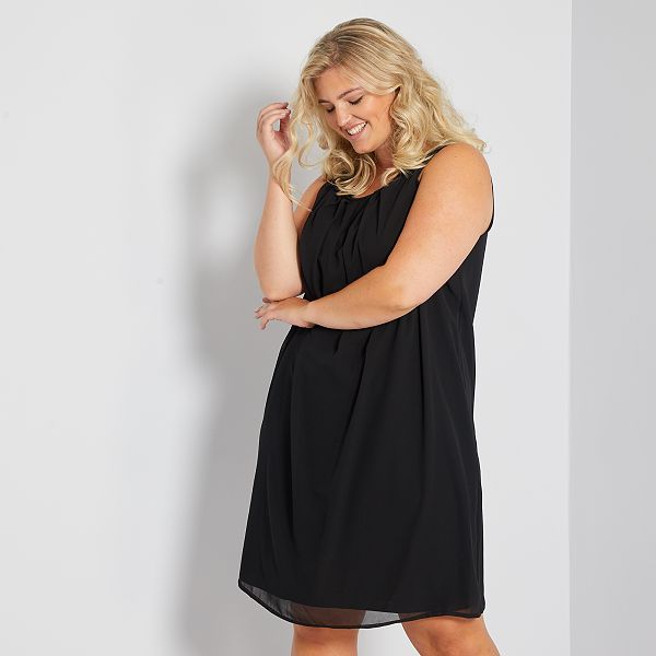 robe grande taille bleu marine