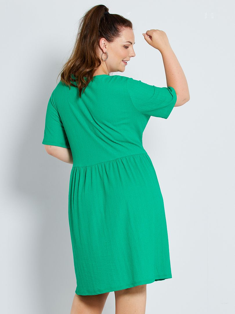 Robe babydoll vert Kiabi 18.00€