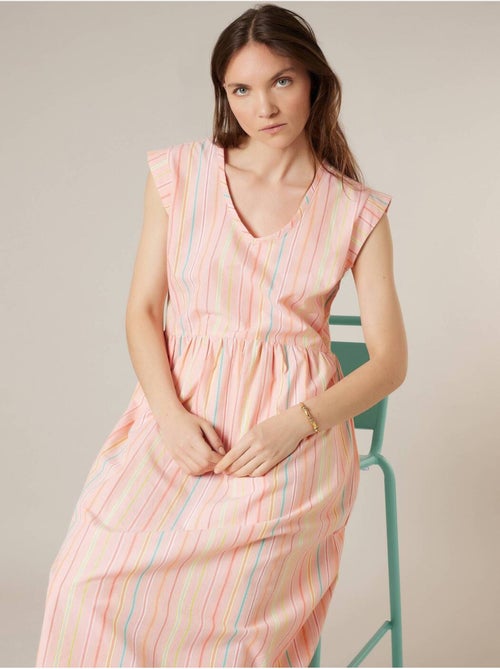 Robe babydoll femme en 100% coton 'Deeluxe' - Kiabi Robe babydoll femme en 100% coton 'Deeluxe' - Kiabi