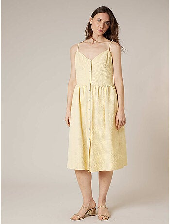 Robe babydoll femme texturée 'Deeluxe'