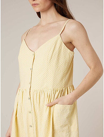 Robe babydoll femme texturée 'Deeluxe'