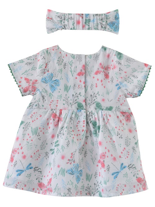 ROBE + BANDEAU EDELWEISS EN VOILE COTON - Kiabi