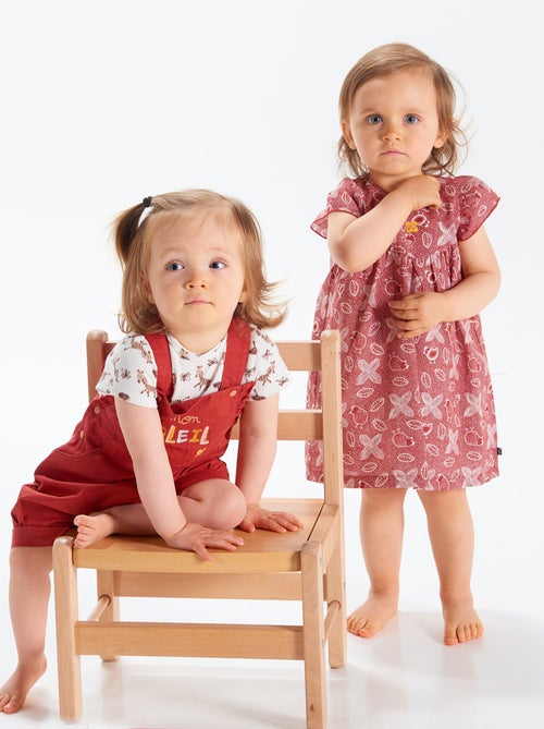 ROBE BANDEAU ESTHER MANCHES COURTES - Kiabi