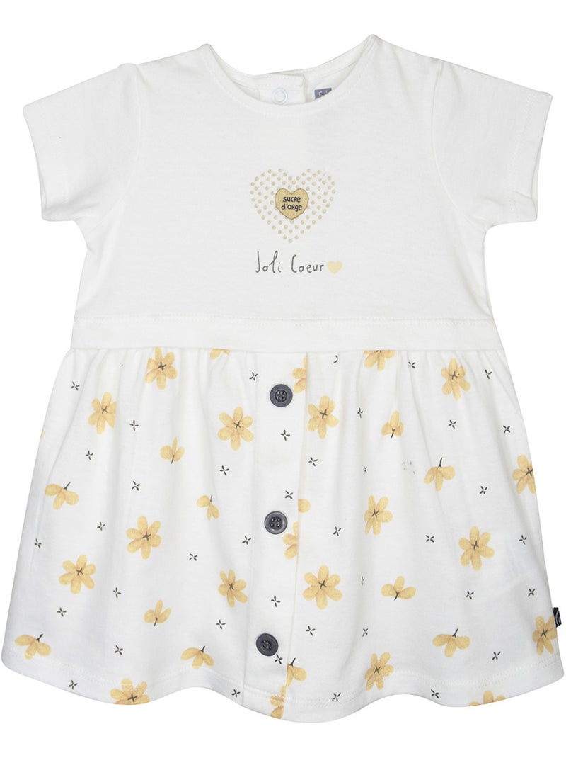 ROBE BANDEAU GIROFLEE BEBE Blanc - Kiabi