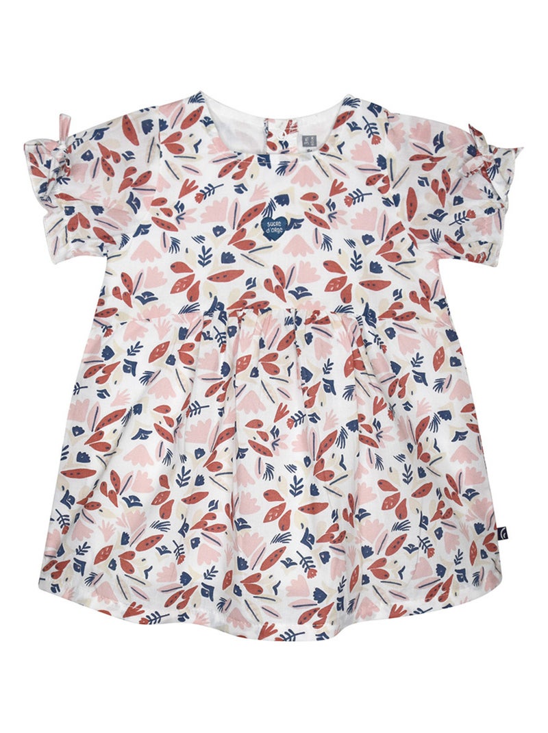 ROBE BANDEAU GIULIA MANCHES COURTES BEBE Blanc - Kiabi