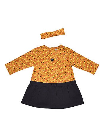 ROBE BANDEAU JOELIE MOLLETON MANCHES LONGUES BEBE