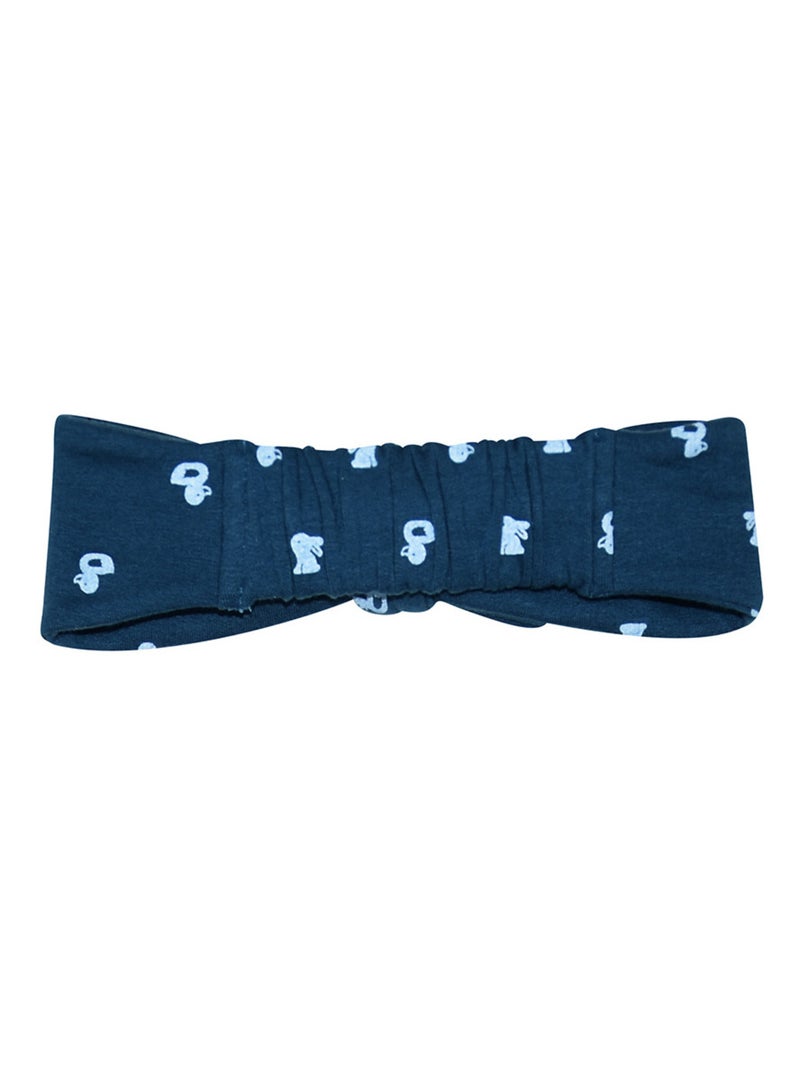 ROBE BANDEAU MARCIE MOLLETON MANCHES LONGUES Bleu - Kiabi